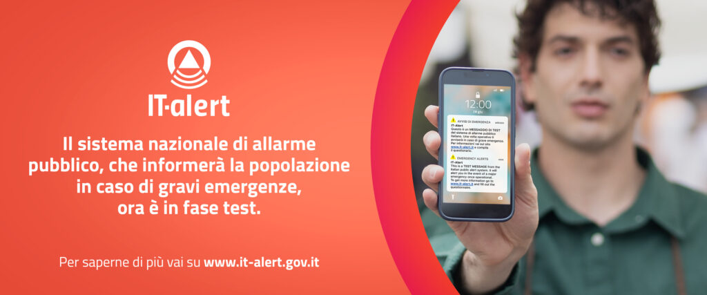 5 Luglio 2023, test IT-Alert in Sicilia.